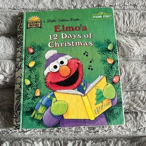 💙 Sesame Street Elmo’s 12 Days of Christmas A Little Golden Book